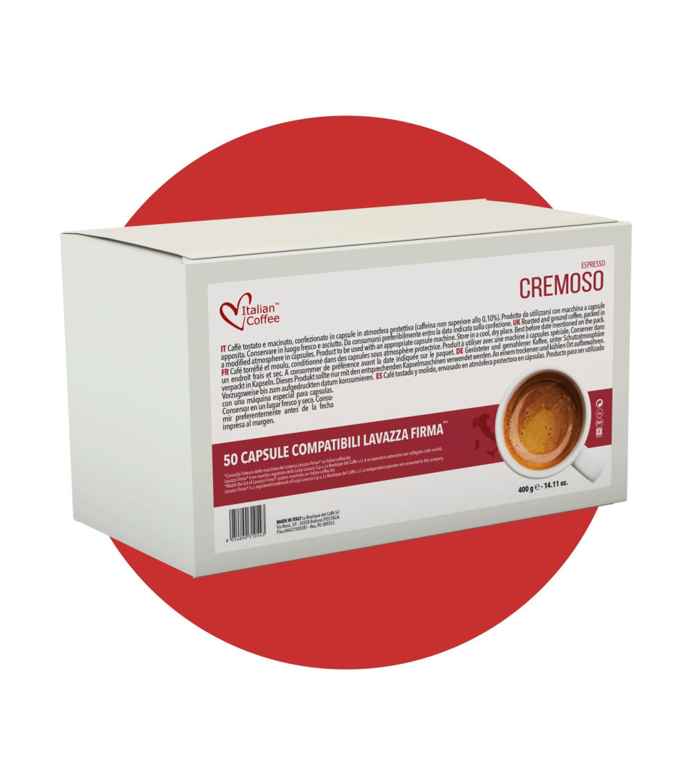 50 CAPSULE COMPATIBILI LAVAZZA FIRMA CREMOSO