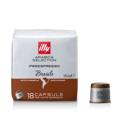 Capsule Illy Iperespresso, Monoarabica Brasile, Box da 18