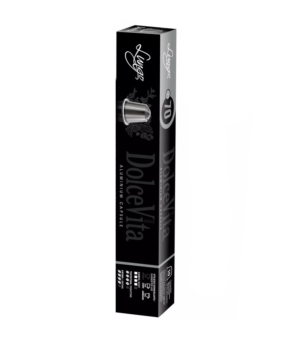 Capsule in alluminio Nespresso Dolce Vita Lungo, Box da 10 Capsule in alluminio Nespresso Dolce Vita Lungo, Box da 10