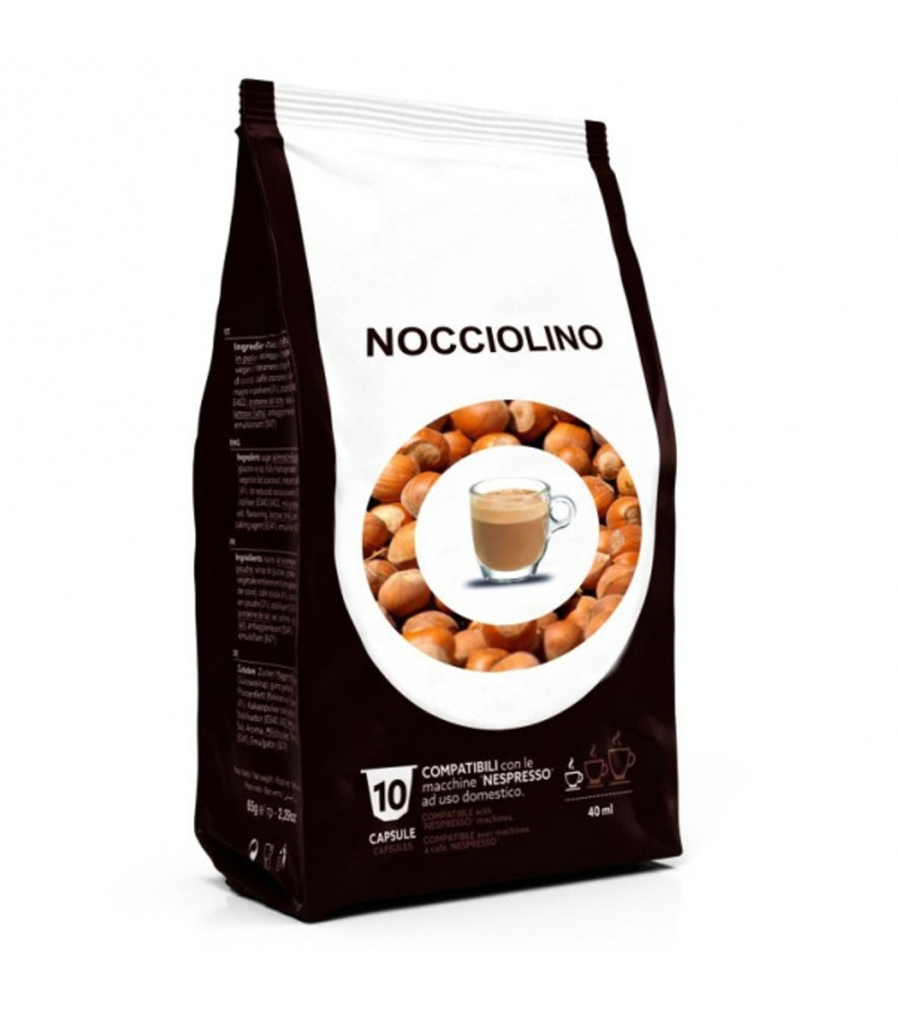 Capsule Compatibili Nespresso Nocciolino Sacchetto da 10 Capsule Compatibili Nespresso Nocciolino Sacchetto da 10