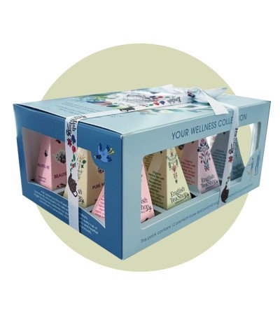 Box 12 filtri piramidali misti English Tea Shop - Your Wellness