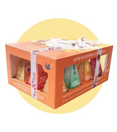 Box 12 filtri piramidali misti English Tea Shop - Super Goodness