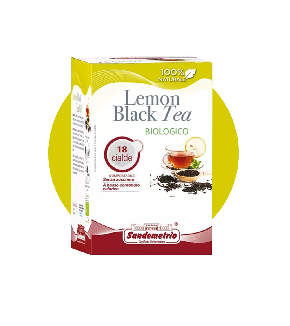 Cialde in Filtro Compostabile Lemon Black Tea Sandemetrio, Box da 18 Cialde in Filtro Compostabile Lemon Black Tea Sandemetrio, Box da 18