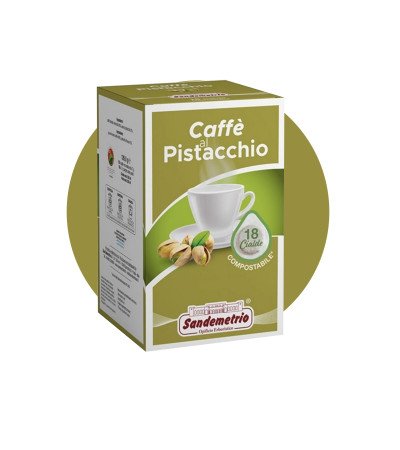 Cialde in Filtro Compostabile Caffè al Pistacchio Sandemetrio, Box da 18