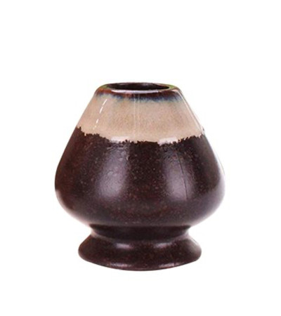 Porta frustino da tè Matcha in porcellana