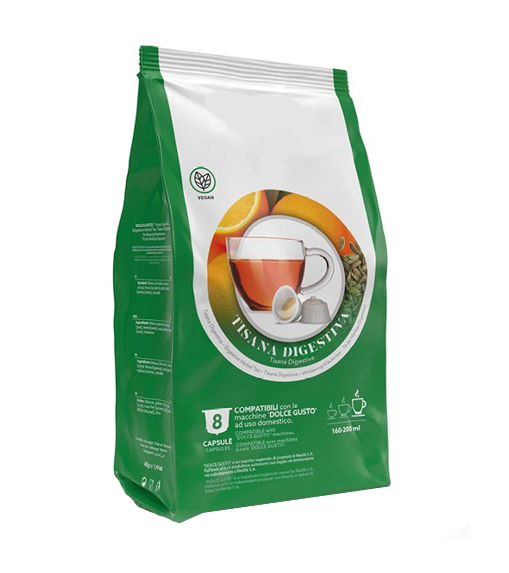 Capsule Tisana Digestiva, Dolce Vita compatibili Dolce Gusto Capsule Tisana Digestiva, Dolce Vita compatibili Dolce Gusto