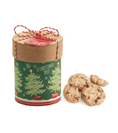Scatola in Cartoncino Rigido Con Biscotti al Cioccolato e Arancia
