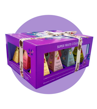 Box 12 filtri piramidali misti English Tea Shop - Super Fruits