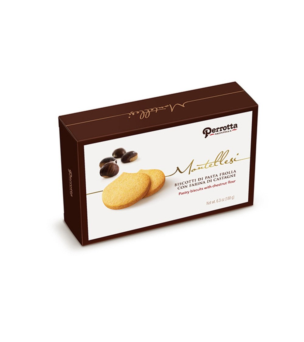Perrotta Biscotti di Pasta Frolla Farina di Castagne & Cioccolato Perrotta Biscotti di Pasta Frolla Farina di Castagne & Cioccolato