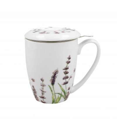 Tisaniera Lavanda Porcellana New Bone China Confezione Regalo