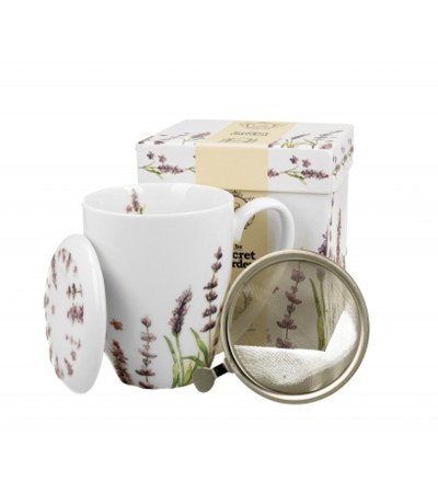 Tisaniera Lavanda Porcellana New Bone China Confezione Regalo