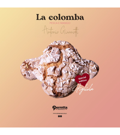 Colomba artigianale pesca e mango Perrotta
