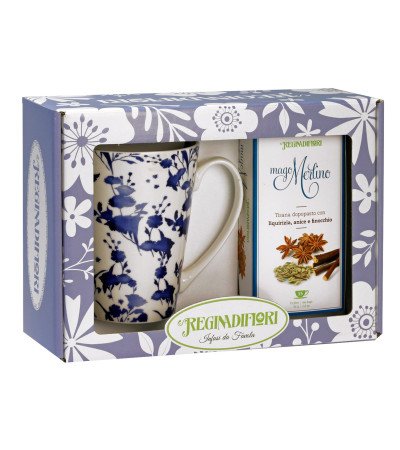 Scatola Regalo Mug + Tisana regina di fiori