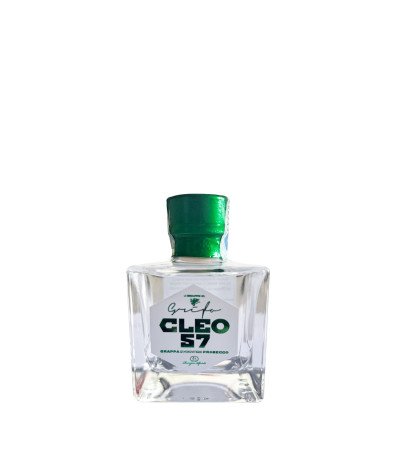 Grappa Di Prosecco Bianca Mignon Cleo 57, formato mignon