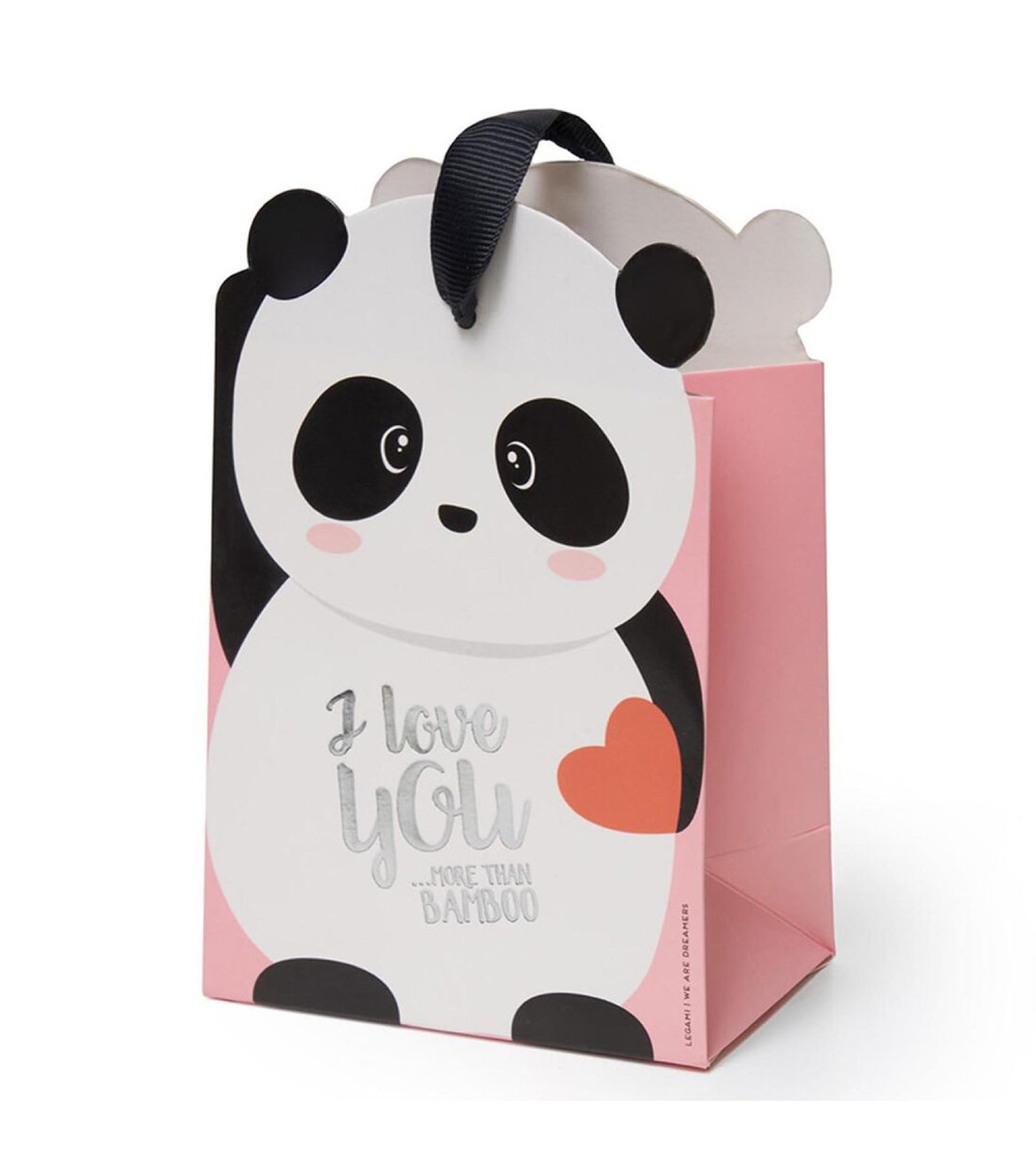Legami Sacchetto Regalo Panda  I love you...more Than Bamboo 