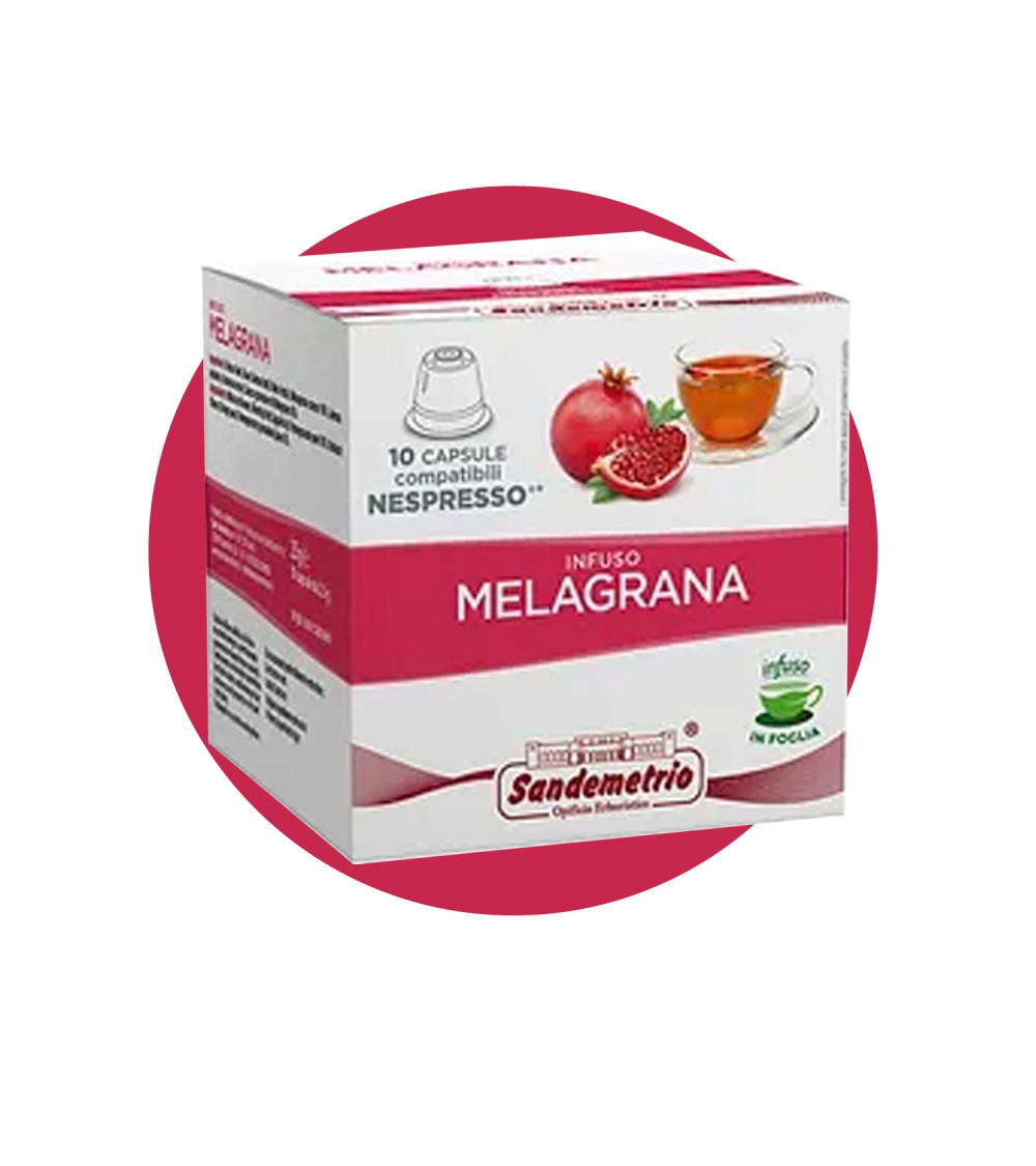 Sandemetrio - Capsule compatibili nespresso infuso melagrana Sandemetrio - Capsule compatibili nespresso infuso melagrana