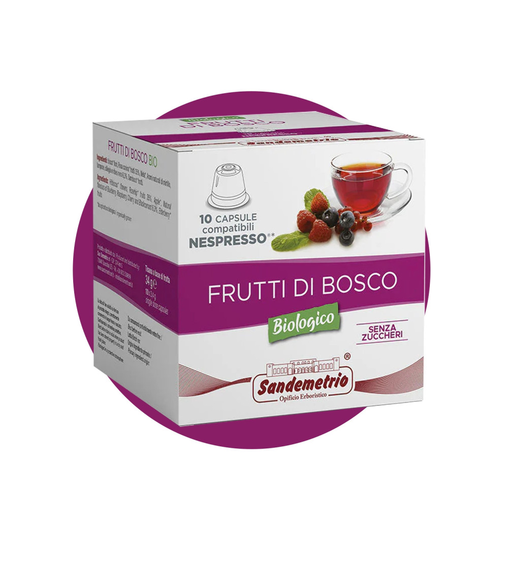 Sandemetrio - Capsule compatibili nespresso infuso di frutti di bosco Sandemetrio - Capsule compatibili nespresso infuso di frutti di bosco