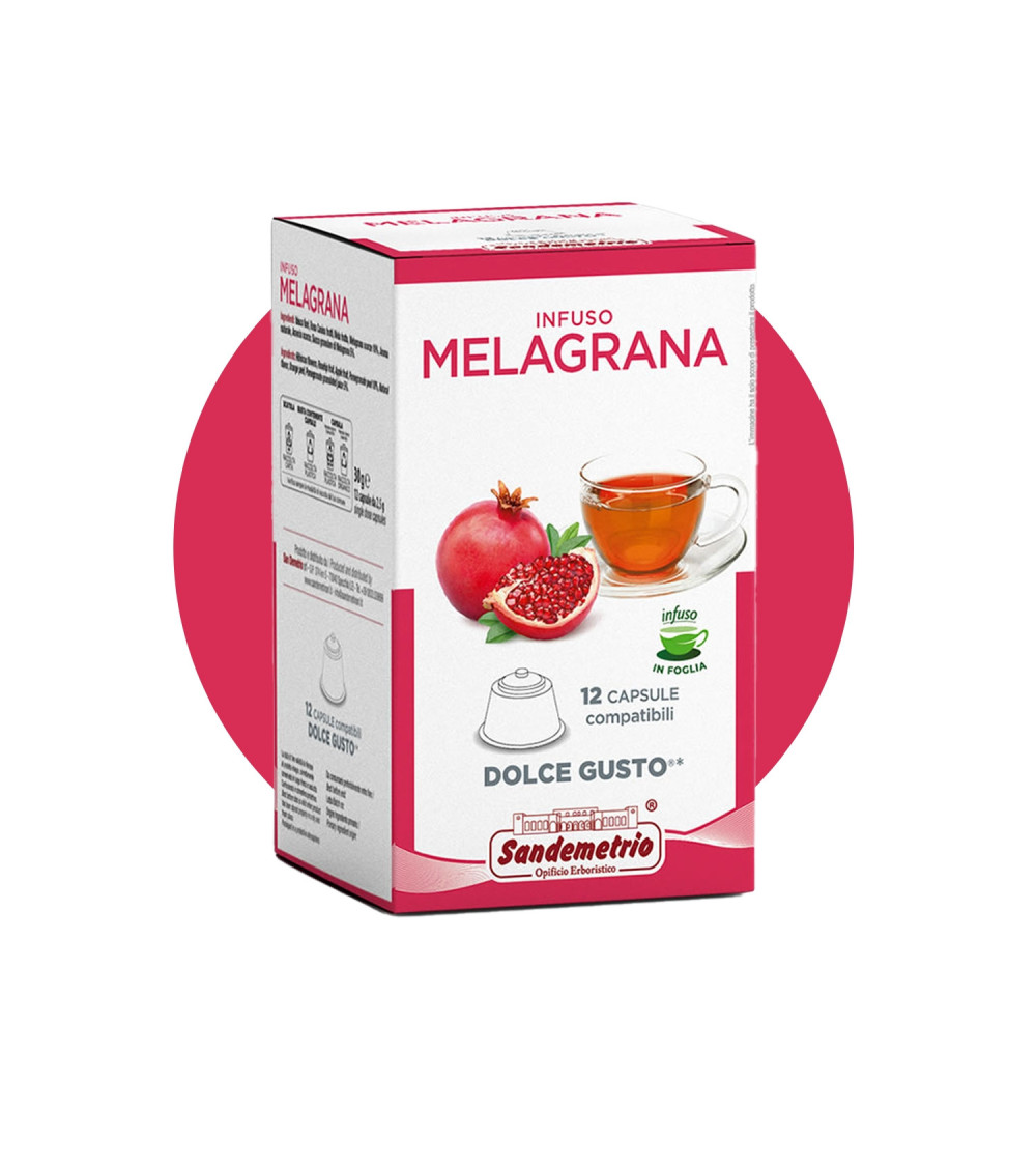 Sandemetrio 12 Capsule compatibili Dolce Gusto infuso Melagrana Sandemetrio 12 Capsule compatibili Dolce Gusto infuso Melagrana