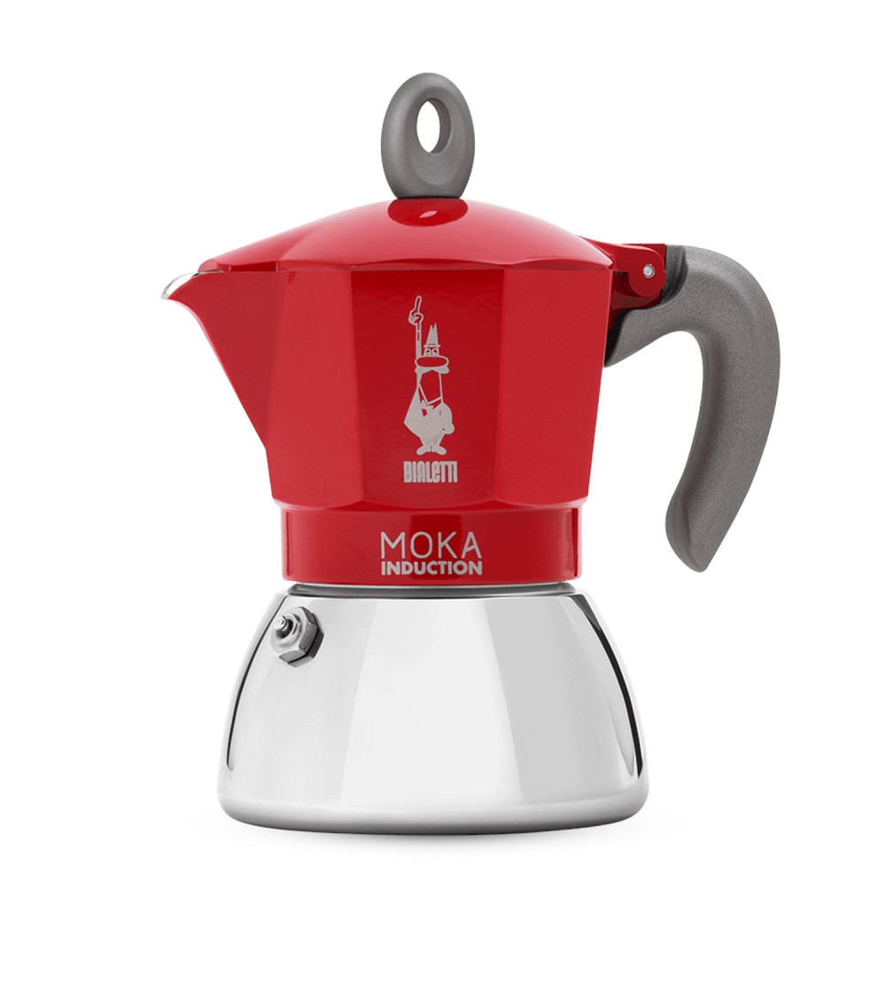 Moka Bialetti Induction, 4 Tazze Rossa Moka Bialetti Induction, 4 Tazze Rossa