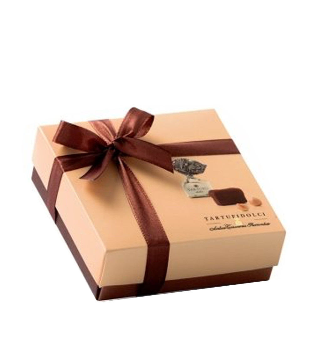 Tartufini dolci neri, Astuccio avorio Perfetto Tartufini dolci neri, Astuccio avorio Perfetto