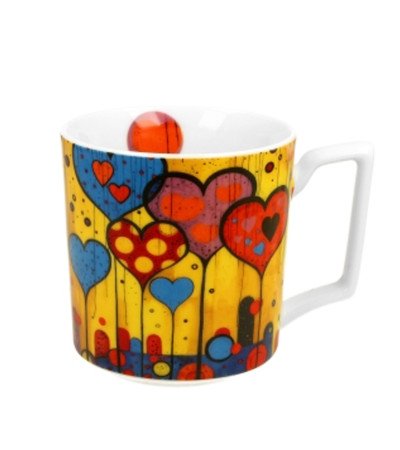 Mug Cuori Collezione Arte Moderna 450Ml Confezione Regalo