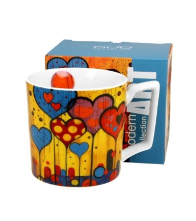 Mug Cuori Collezione Arte Moderna 450Ml Confezione Regalo