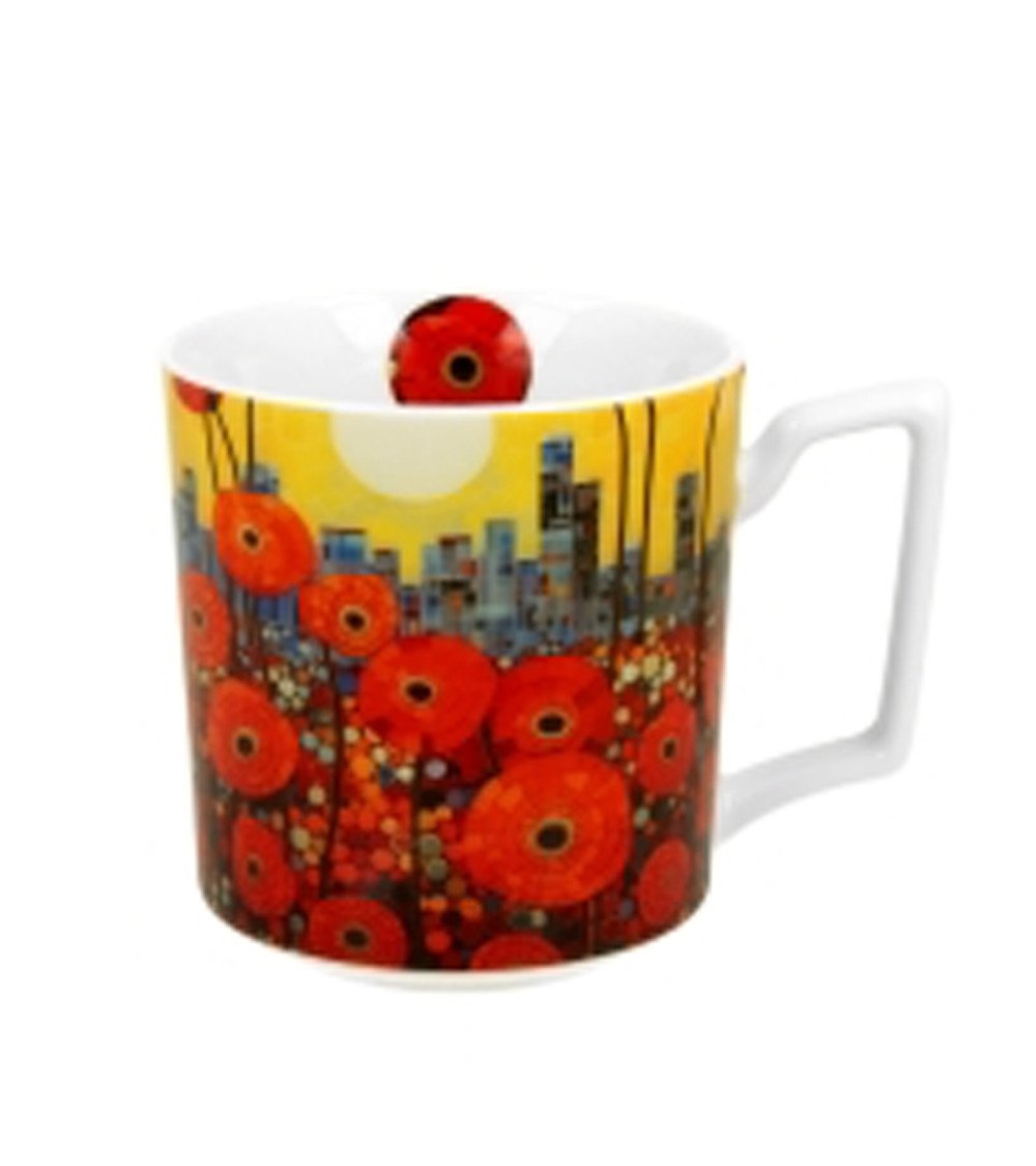 Mug Papaveri Collezione Arte Moderna 450Ml Confezione Regalo