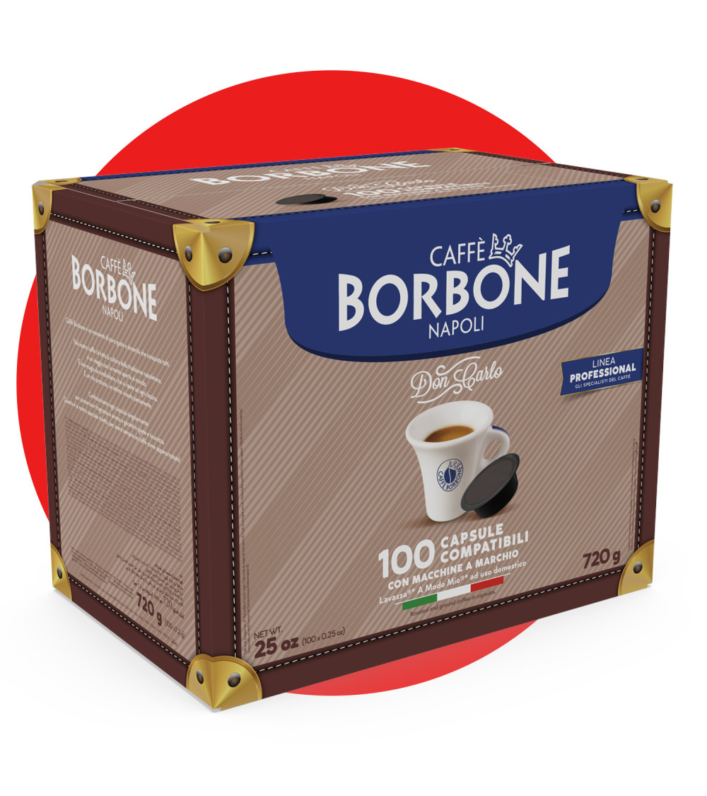 Caffè Borbone 100 Capsule A Modo Mio Don Carlo Miscela Rossa Caffè Borbone 100 Capsule A Modo Mio Don Carlo Miscela Rossa