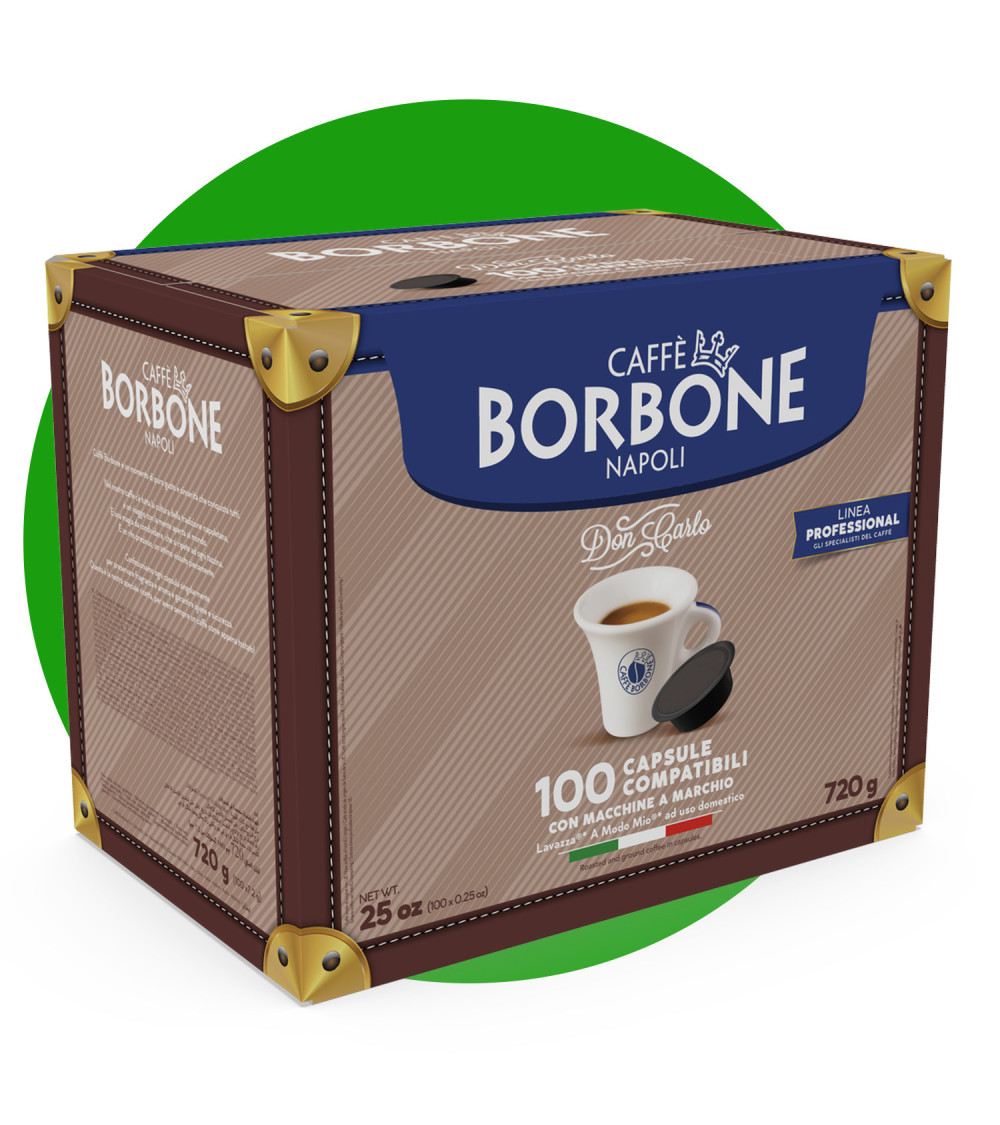 Caffè Borbone 100 Capsule A Modo Mio Don Carlo Miscela Deca Caffè Borbone 100 Capsule A Modo Mio Don Carlo Miscela Deca