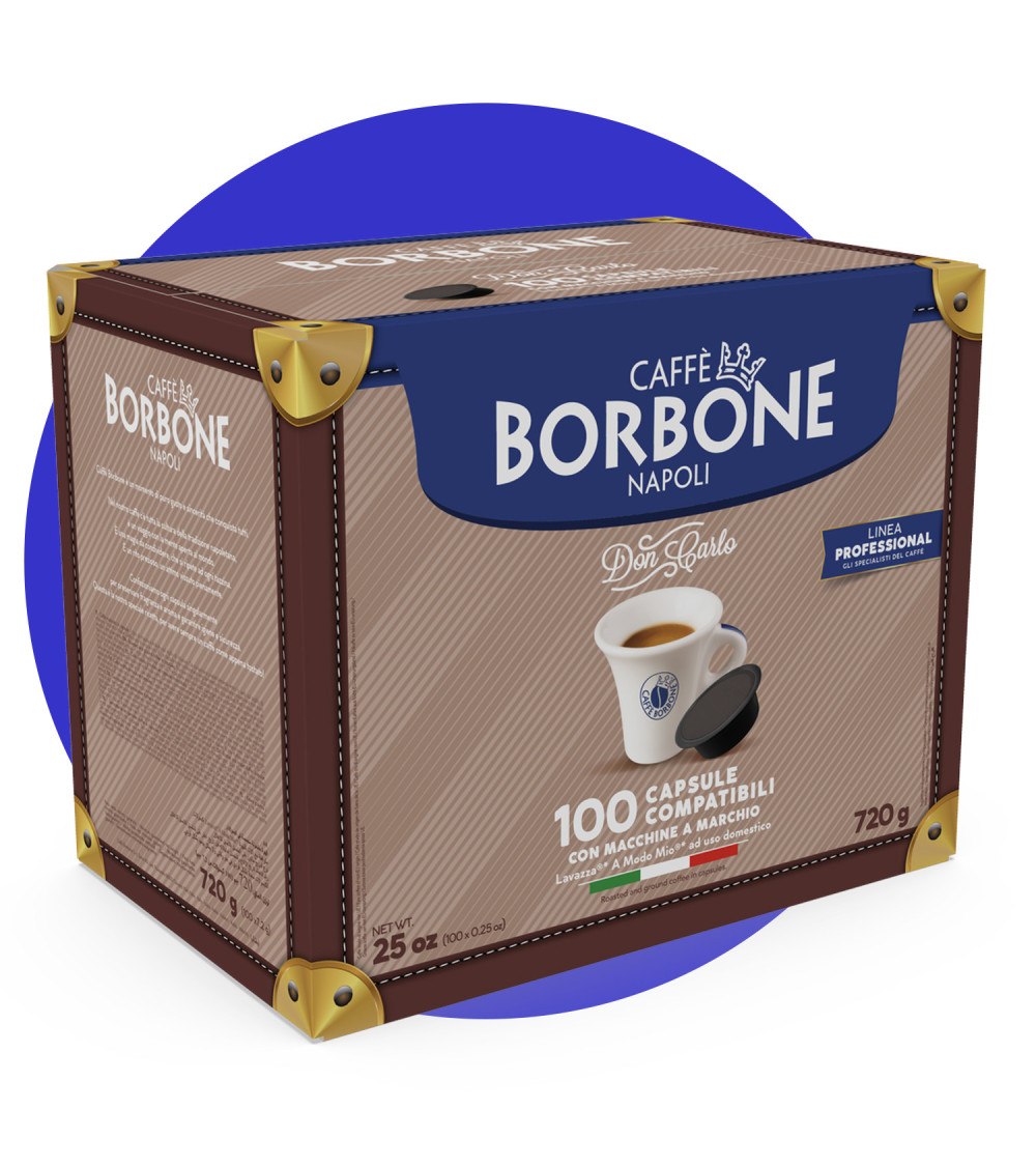 Caffè Borbone 100 Capsule A Modo Mio Don Carlo Miscela Blu Caffè Borbone 100 Capsule A Modo Mio Don Carlo Miscela Blu
