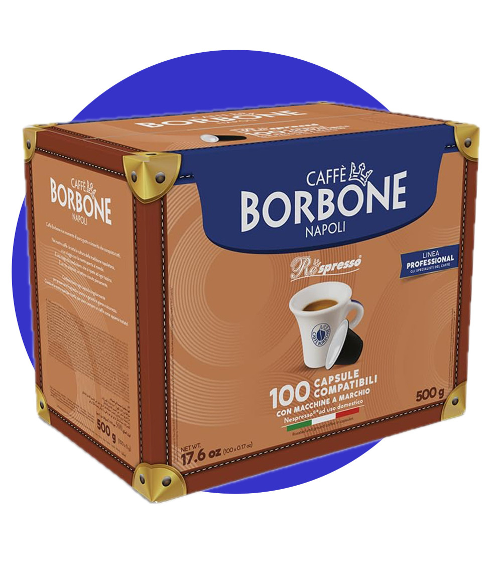 Caffè Borbone 100 Capsule Nespresso Miscela Blu Caffè Borbone 100 Capsule Nespresso Miscela Blu