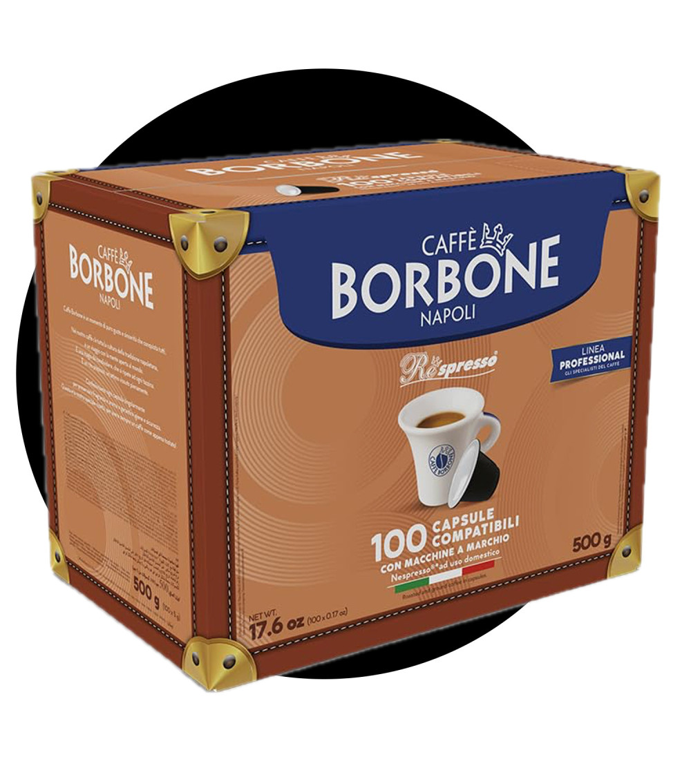 Caffè Borbone 100 Capsule Nespresso Miscela Nera Caffè Borbone 100 Capsule Nespresso Miscela Nera
