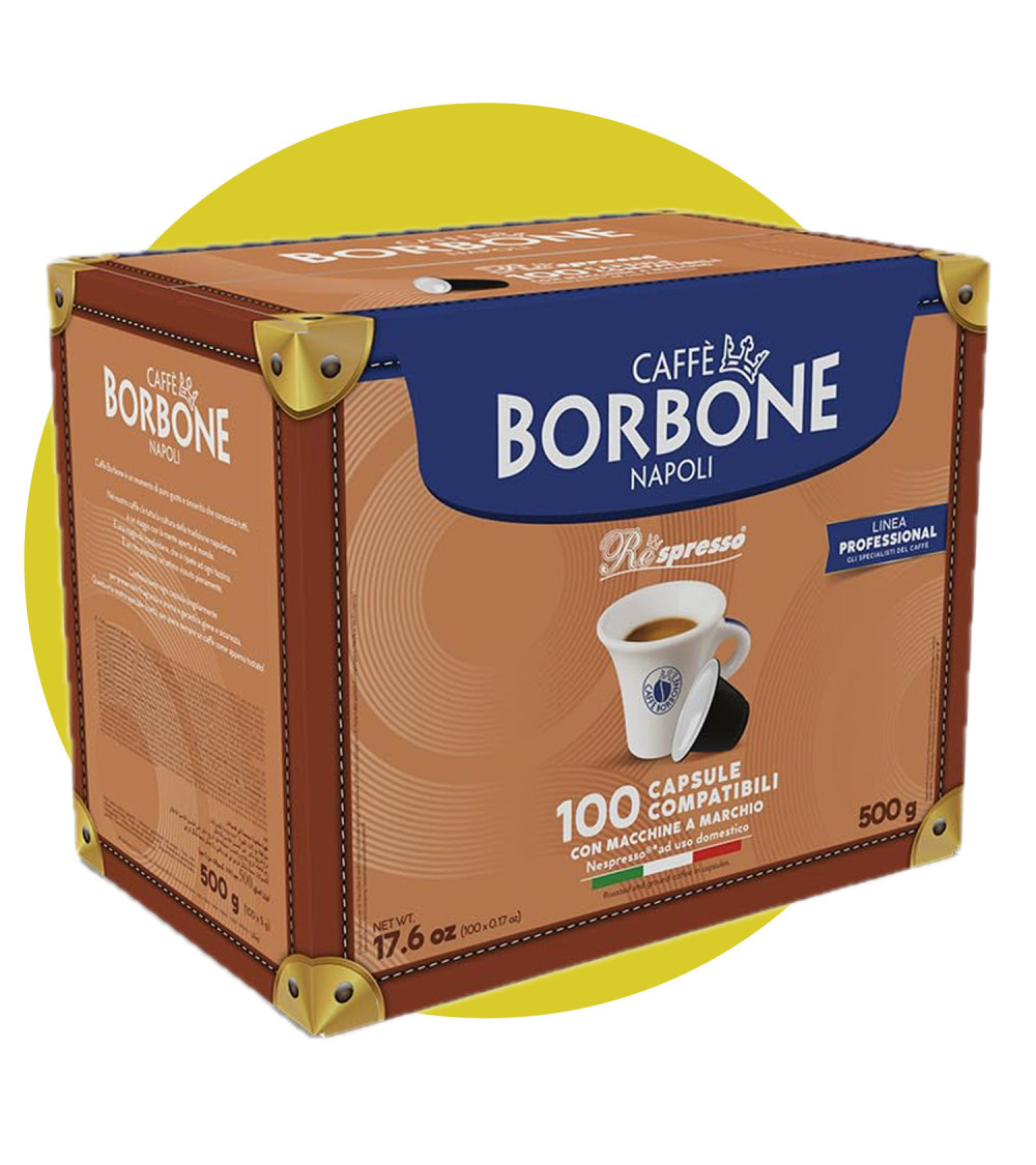 Caffè Borbone 100 Capsule Nespresso Miscela Oro Caffè Borbone 100 Capsule Nespresso Miscela Oro