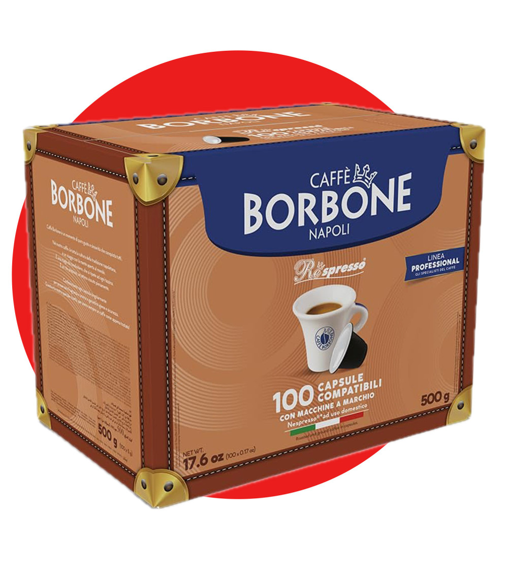 Caffè Borbone 100 Capsule Nespresso Miscela Rossa Caffè Borbone 100 Capsule Nespresso Miscela Rossa