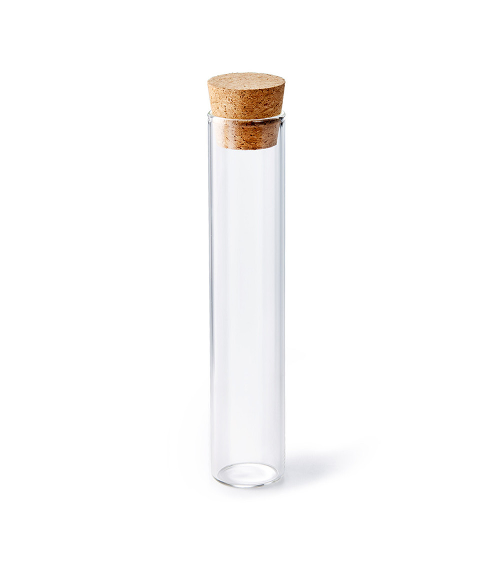 Contenitore Tè con Tappo di Sughero H 16 cm x Ø 3 cm 0.07 l Contenitore Tè con Tappo di Sughero H 16 cm x Ø 3 cm 0.07 l