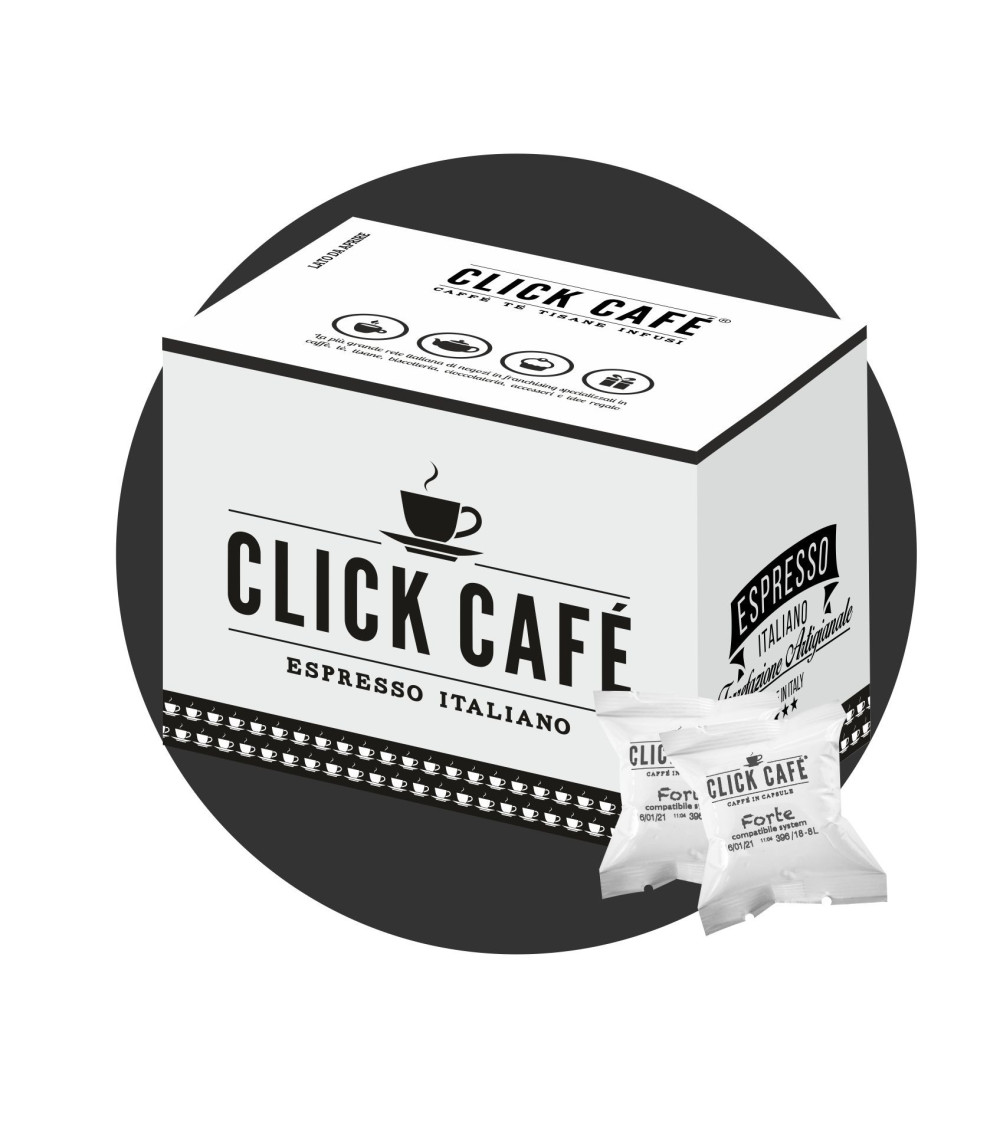100 Capsule Uno System Click Café Forte 100 Capsule Uno System Click Café Forte