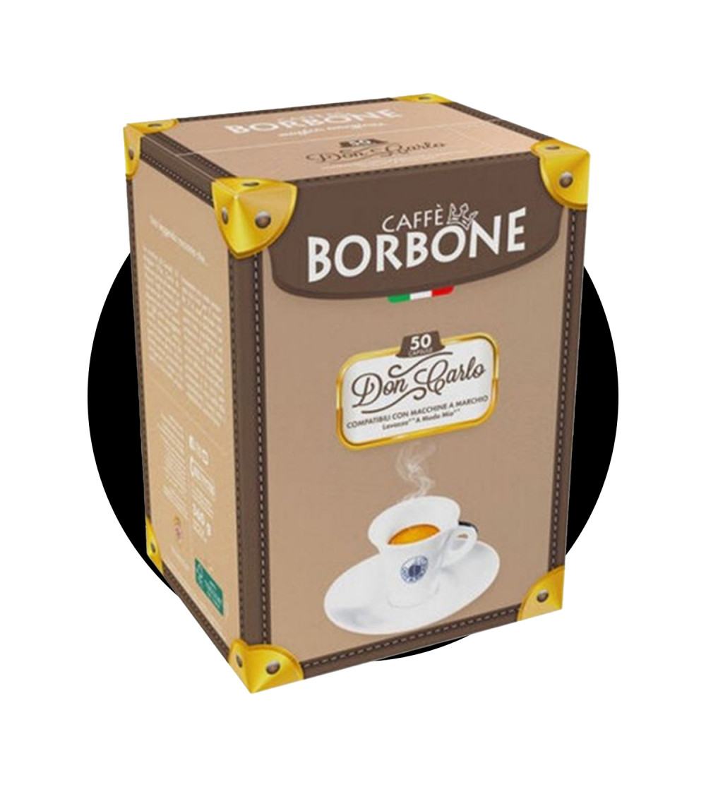 Caffè Borbone 50 Capsule A Modo Mio Don Carlo miscela Nera Caffè Borbone 50 Capsule A Modo Mio Don Carlo miscela Nera