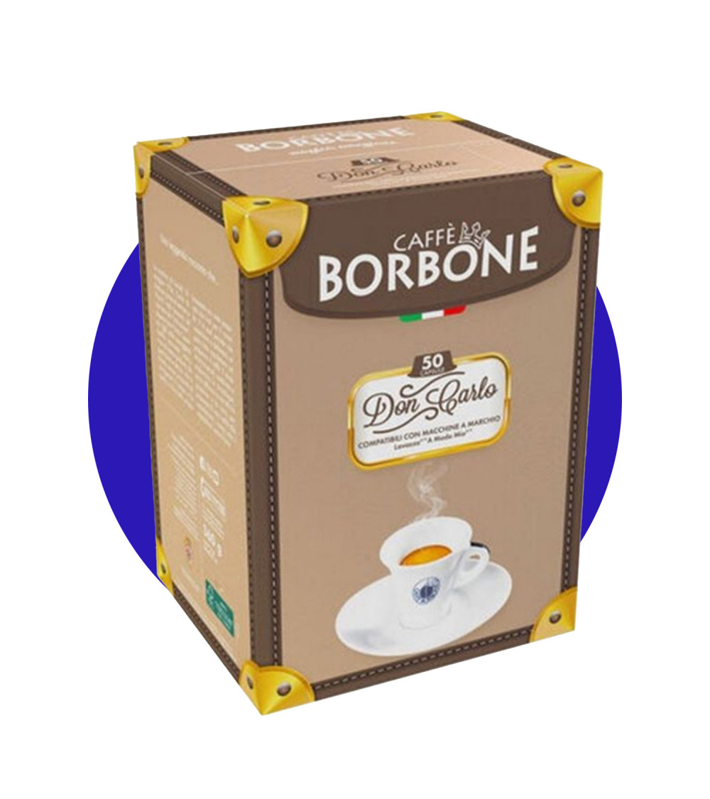Caffè Borbone 50 Capsule A Modo Mio Don Carlo miscela Blu Caffè Borbone 50 Capsule A Modo Mio Don Carlo miscela Blu