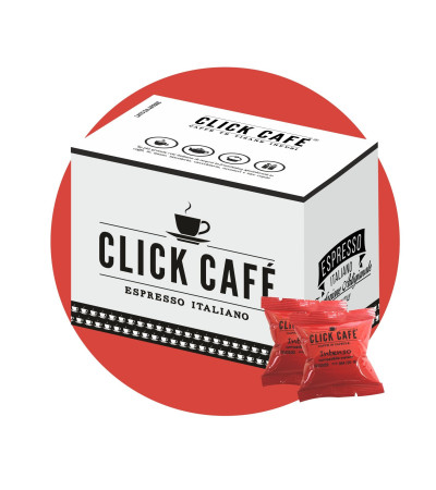 100 Capsule Uno System Click Café Intenso