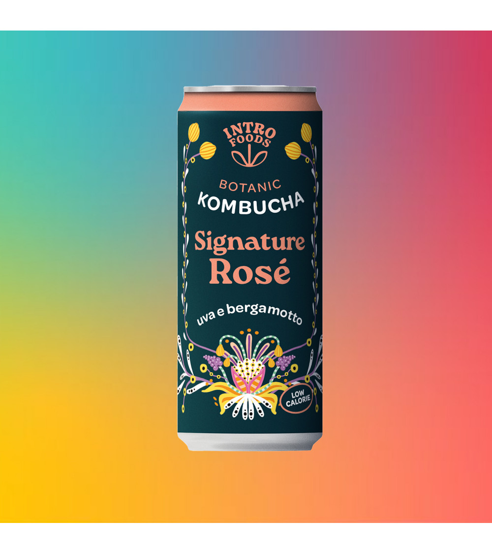 Kombucha Uva & Bergamotto Lattina 330 Ml Gluten Free - Vegan Kombucha Uva & Bergamotto Lattina 330 Ml Gluten Free - Vegan