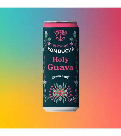Kombucha Guava & Goji Lattina 330 Ml Gluten Free - Vegan