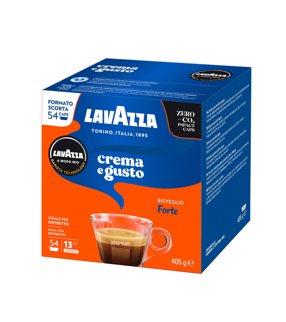 54 Capsule Lavazza A Modo Mio Crema & Gusto Forte Intensità 13 54 Capsule Lavazza A Modo Mio Crema & Gusto Forte Intensità 13
