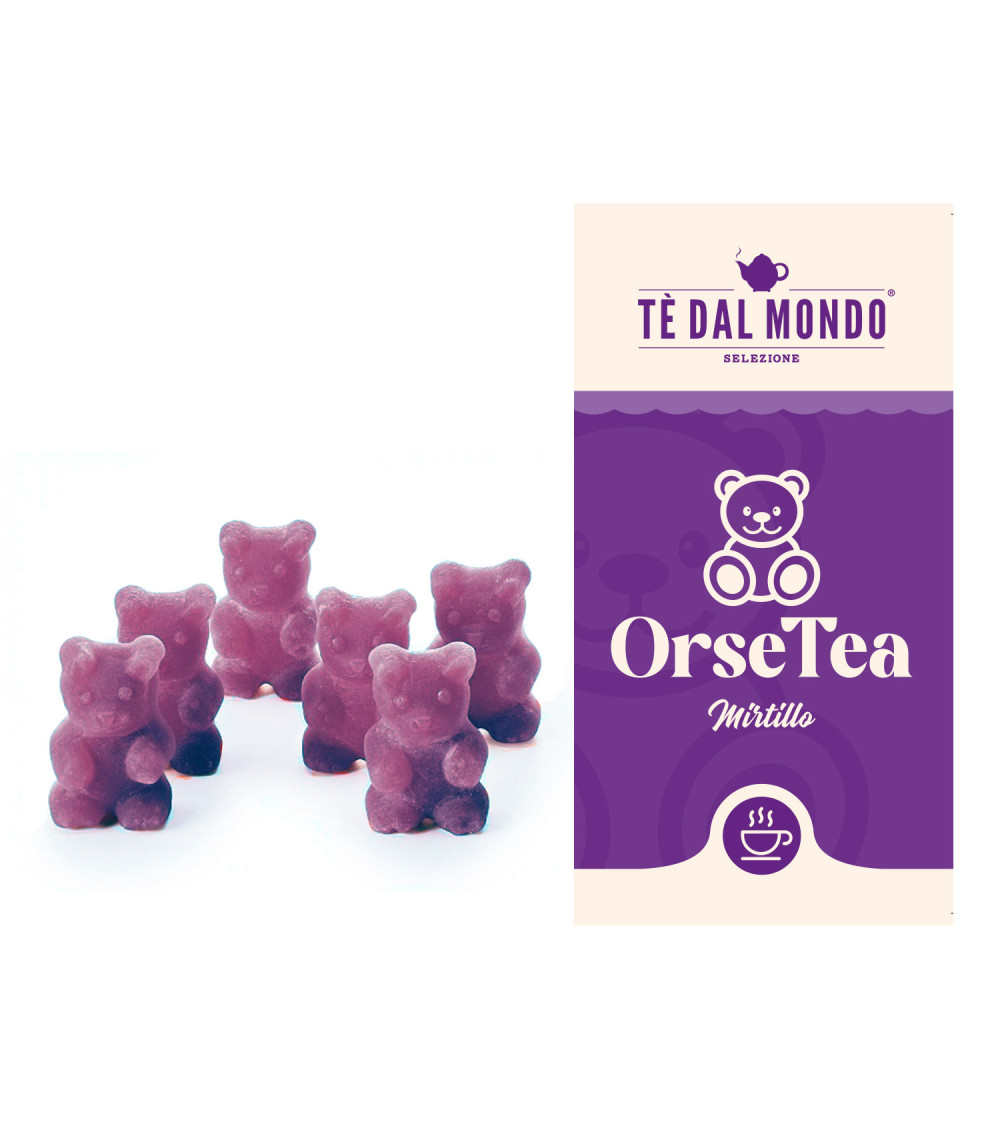 Tea Bears Orsetti Del Tè Mirtillo Nero 1 Kg + Etichette Tea Bears Orsetti Del Tè Mirtillo Nero 1 Kg + Etichette