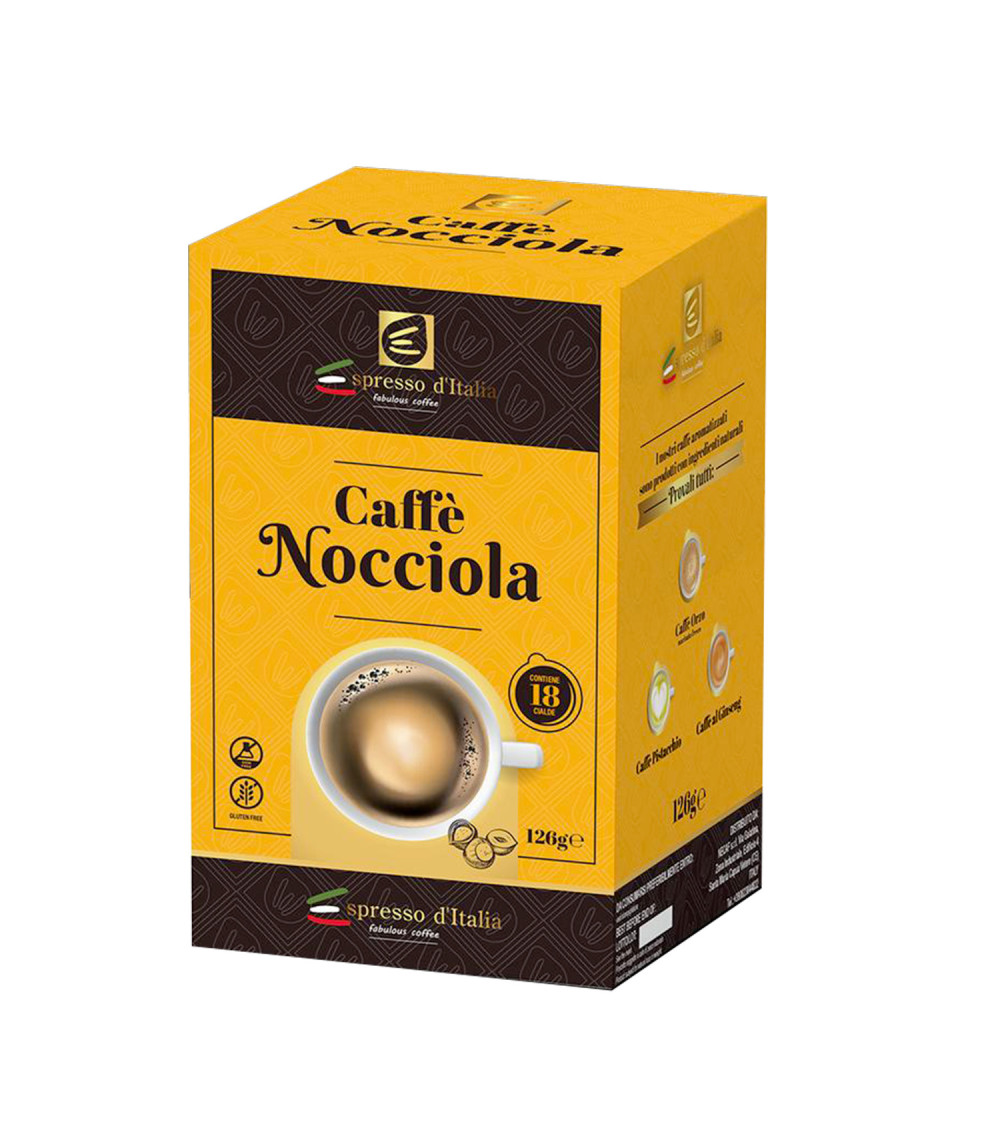 Box 18 Cialde Espresso D'Italia Caffè Alla Nocciola Box 18 Cialde Espresso D'Italia Caffè Alla Nocciola