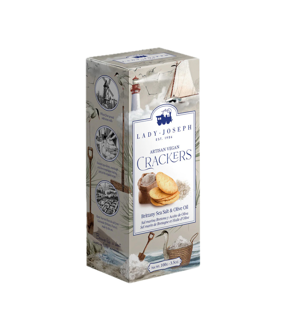 Lady J. Crackers Artigianali al Sale di Guerande 100 gr Lady J. Crackers Artigianali al Sale di Guerande 100 gr