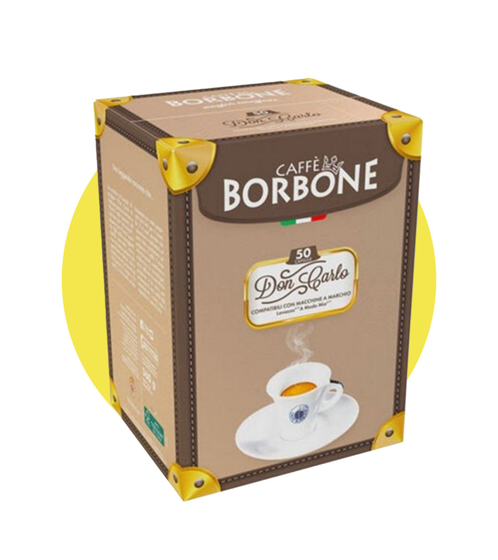 Caffè Borbone 50 Capsule A Modo Mio Don Carlo miscela Oro Caffè Borbone 50 Capsule A Modo Mio Don Carlo miscela Oro