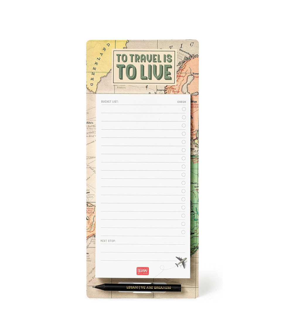 Blocco Note Magnetico Legami - Don't Forget - Travel Blocco Note Magnetico Legami - Don't Forget - Travel