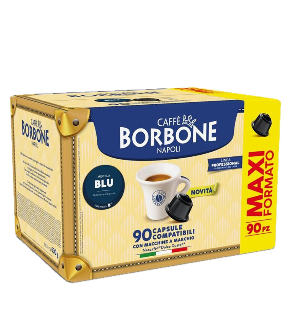Caffè Borbone Dolce Gusto 90 Capsule miscela Blu Caffè Borbone Dolce Gusto 90 Capsule miscela Blu
