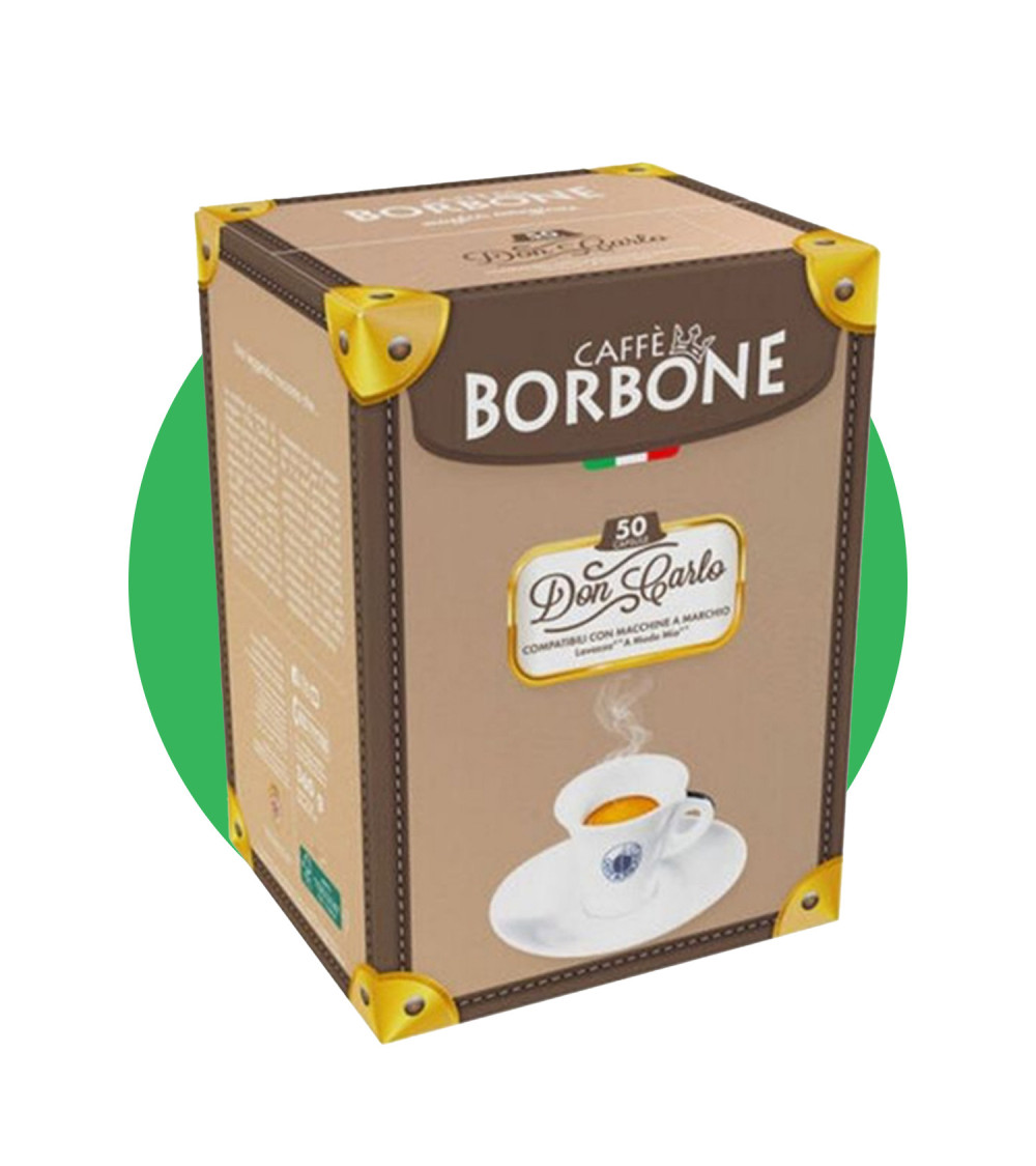 Caffè Borbone 50 Capsule A Modo Mio Don Carlo miscela Decaffeinata Caffè Borbone 50 Capsule A Modo Mio Don Carlo miscela Decaffeinata