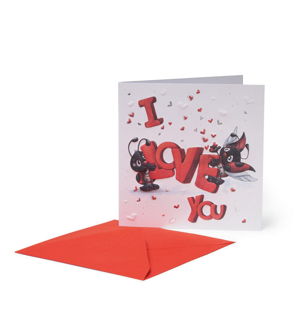 Biglietto per Ogni Ricorrenza - I love You! Ladybug 11.5x17 Biglietto per Ogni Ricorrenza - I love You! Ladybug 11.5x17